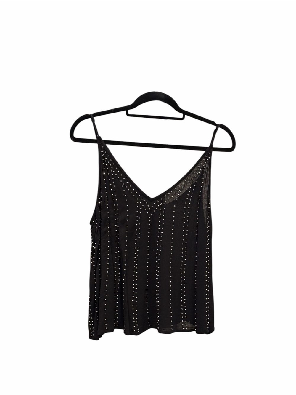 NWT Free People Black BB Cami Studded V-Neck Camisole size small